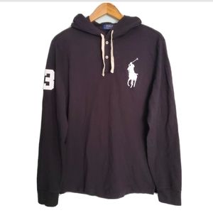 NWT Polo Ralph Lauren Black Big Pony Hoodie